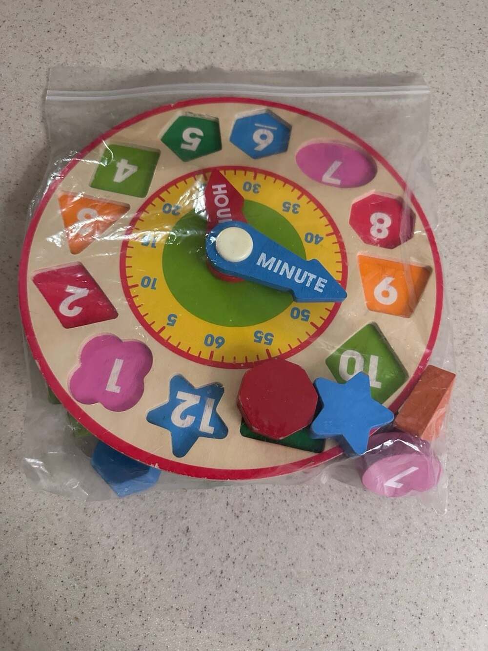 Melissa & Doug Shape Sorting Clock Wooden Educational Toy